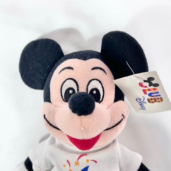 Vintage Mickey Mouse & Minnie Mouse Plush Club Disney Exclusive Beanie Set 1990s - Picture 6 of 11